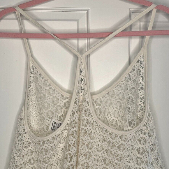 Victoria's Secret PINK Women's Racerback Open-Knit Crochet Cami Tank Top Sz M/L - Picture 7 of 11